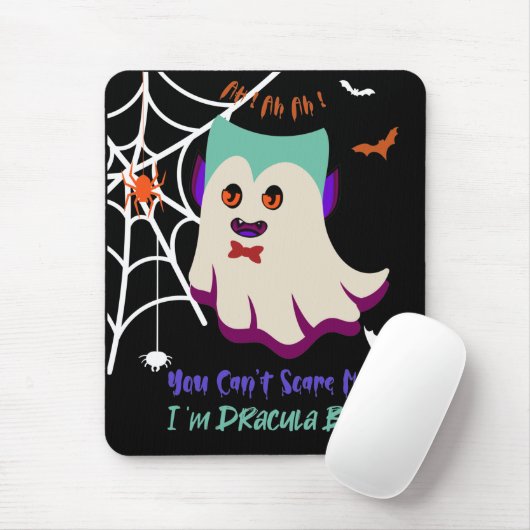Tapis De Souris Je suis Dracula Boo Mouse Pad (Avec souris)