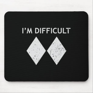 Tapis De Souris Je suis du matériel de ski cool difficile pour hom