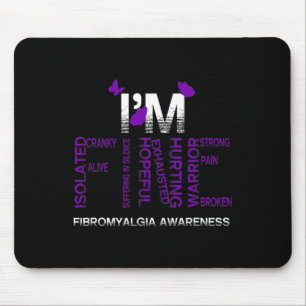 Tapis De Souris Je suis fin Fibromyalgie Guerrier Fibro Sensibilis