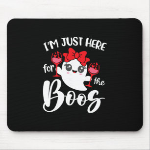 Tapis De Souris Je suis juste ici pour les huées Halloween Femmes