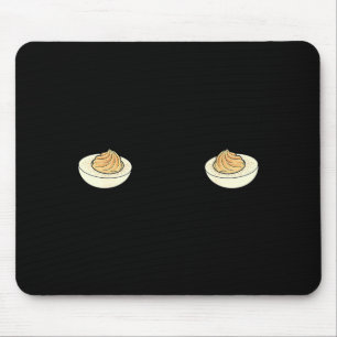 Tapis De Souris Je Suis Juste Ici Pour Les Œufs Durs Drôle Couple
