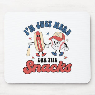 Tapis De Souris Je suis juste ici pour les snacks Bysebyll 4 juill