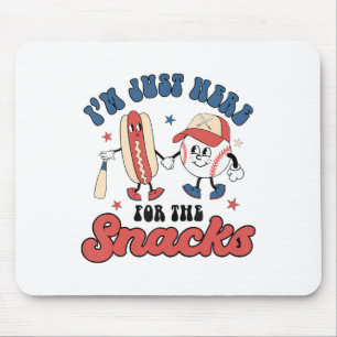 Tapis De Souris Je suis juste ici pour les snacks Bysebyll 4 juill