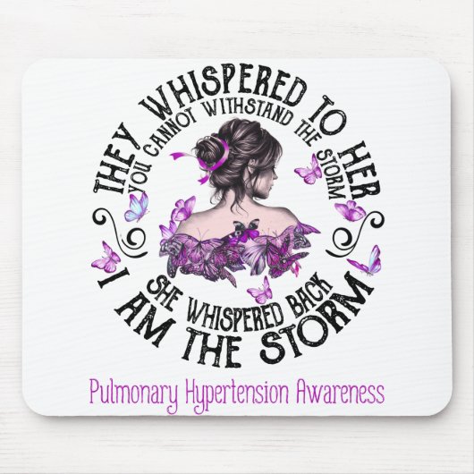 Tapis De Souris Je Suis La Conscience De L'Hypertension Pulmonaire (Devant)