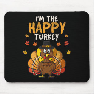 Tapis De Souris Je suis la famille de dinde heureuse de Thanksgivi