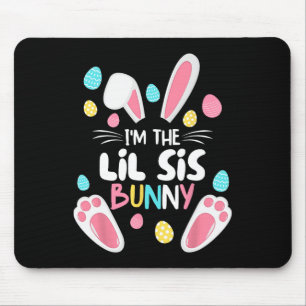 Tapis De Souris Je suis La Soeur Bunny Lil Sis Matching Family Eas