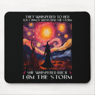 Tapis De Souris Je suis la sorcière du cancer du sein tempête Hall