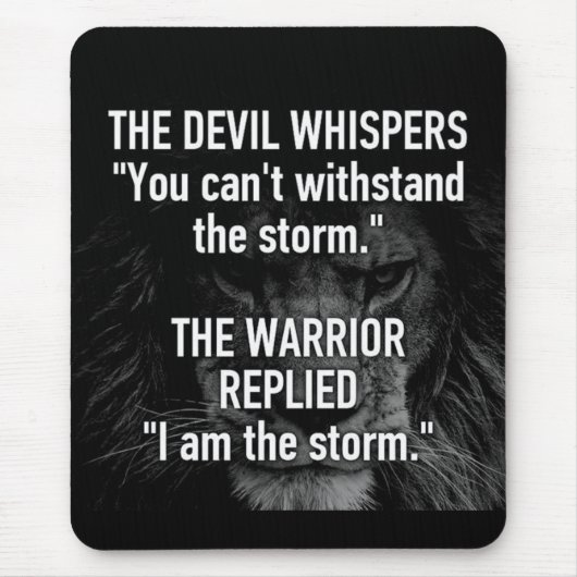 Tapis De Souris Je Suis La Tempête, L'Entraînement, L'Inspiration, (Devant)