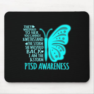 Tapis De Souris Je Suis La Tempête Ptsd Stress Ruban De Sensibilis
