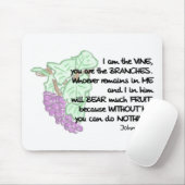 Tapis De Souris Je suis la vigne, vous suis les branches… Tapis de (Avec souris)