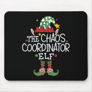 Tapis De Souris Je suis le coordinateur du Chaos Elf Fun Christmas