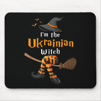 Tapis De Souris Je suis le costume d'Halloween de sorcière ukraini