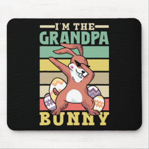 Tapis De Souris Je suis le grand-père Bunny dit Joyeux Oeuf Gra de