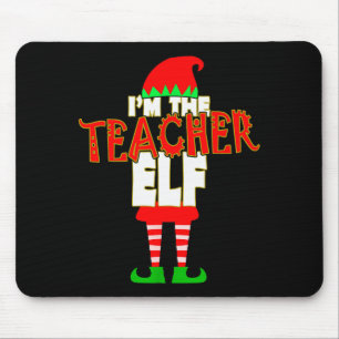 Tapis De Souris Je Suis Le Lutin Enseignant Noël Élfées Correspond