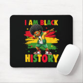 Tapis De Souris Je suis le mois de l'histoire des Noirs Afro-Améri (Avec souris)
