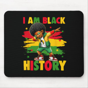Tapis De Souris Je suis le mois de l'histoire des Noirs Afro-Améri