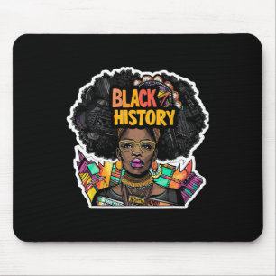 Tapis De Souris Je suis le Mois de l'histoire des Noirs Fierté afr