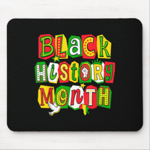 Tapis De Souris Je suis le Mois de l'histoire des Noirs les hommes