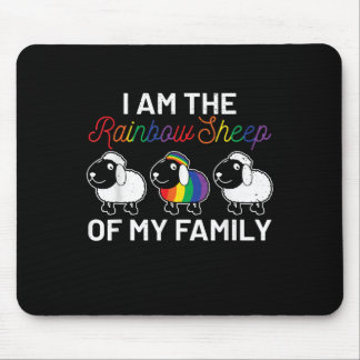 Tapis De Souris Je suis le mouton arc en ciel de ma famille | Cade