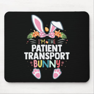 Tapis De Souris Je suis le patient Transport Bunny Lapin de Pâques