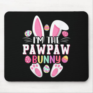 Tapis De Souris Je suis le T-shirt de lapin Pawpaw drôle de jour d
