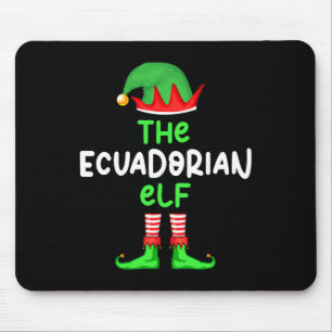 Tapis De Souris Je suis l'Elfe équatorienne Equateur Noël amusant