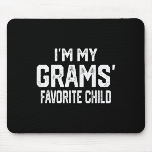 Tapis De Souris Je suis l'enfant préféré de mes grands-parents, fa