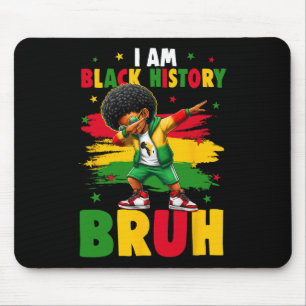 Tapis De Souris Je suis l'histoire noire Bruh Dabbing Kid Histoire