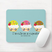 Tapis De Souris Je suis mignon comme petit gâteau ! (Avec souris)