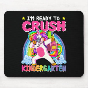 Tapis De Souris Je suis prêt à écraser la licorne de maternelle dè