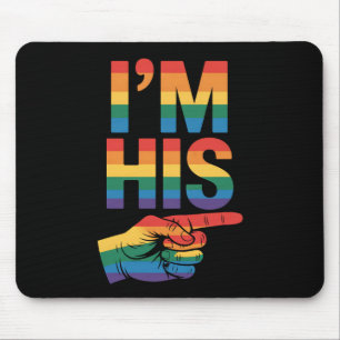 Tapis De Souris Je suis son couple gay assorti à la fierté LGBTQ