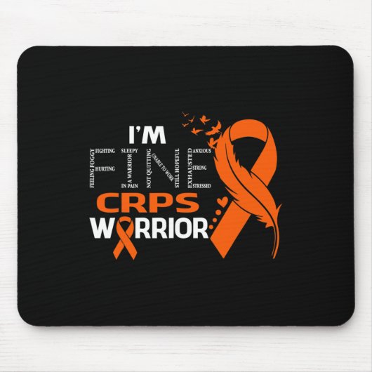 Tapis De Souris Je suis très bien CRPS Guerrier Feather (Devant)