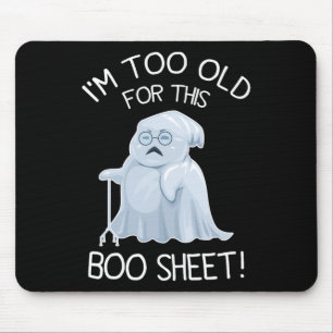 Tapis De Souris Je suis trop vieux pour cette feuille de livre Laz