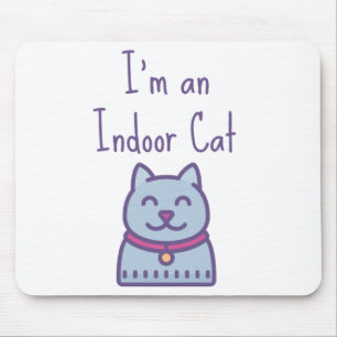 Tapis De Souris Je suis un Amoureux des chats d'Humour amusant de 
