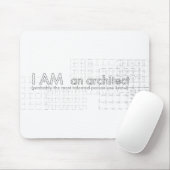 Tapis De Souris JE SUIS un architecte (Avec souris)