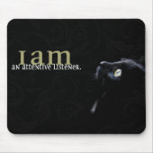 Tapis De Souris Je suis un auditeur attentif Motivation Affirmatio (Devant)