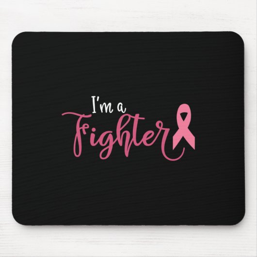 Tapis De Souris Je Suis Un Combat Contre Le Cancer Du Sein Sensibi (Devant)