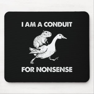 Tapis De Souris Je suis un conduit pour le capybara de mème d'oie