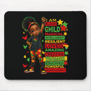 Tapis De Souris Je suis un enfant noir Mois de l'histoire afro-amé