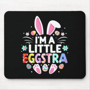 Tapis De Souris Je suis un peu un lapin de Pâques eggstra drôle mi