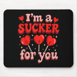 Tapis De Souris Je suis un pigeon pour vous Cœur de bonbon Amour J