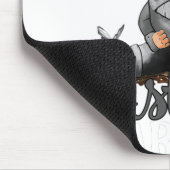 Tapis De Souris Je Suis Un Ruban De Sensibilisation Gris À L'Asthm (Coin)