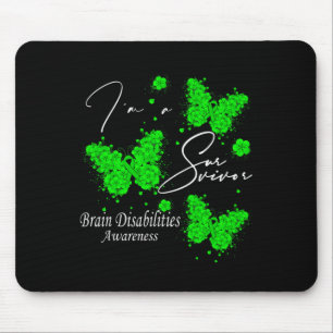 Tapis De Souris Je suis un survivant Beurre de sensibilisation aux