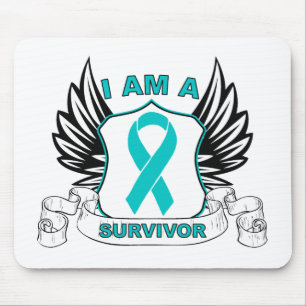 Tapis De Souris Je suis un survivant - Cancer ovarien