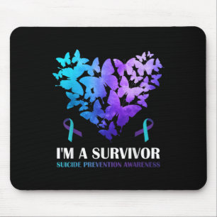 Tapis De Souris Je Suis Un Survivant Suicide Prévention Butterf