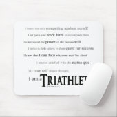 Tapis De Souris Je suis un Triathlete (Avec souris)