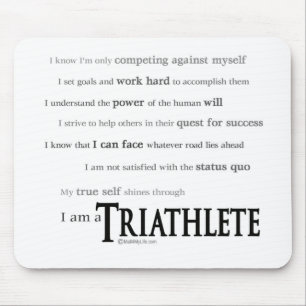 Tapis De Souris Je suis un Triathlete