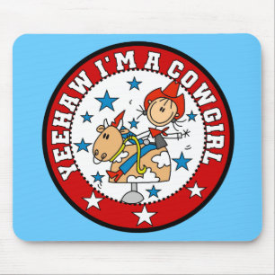 Tapis De Souris Je suis une cow-girl Mousepad