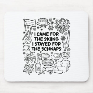 Tapis De Souris Je Suis Venu Pour Le Ski