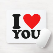 Tapis De Souris Je T'Aime (Avec souris)